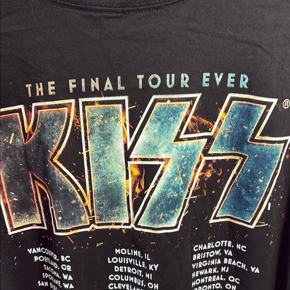 KISS Black Graphic T-Shirt - Picture 3 of 6